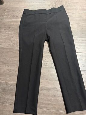 LOFT Black Tailored Slim Straight Trousers ankle Marisa